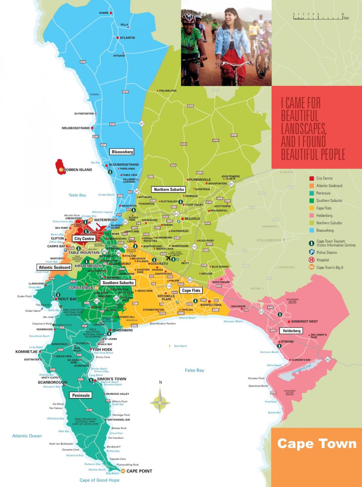 carte de la Ville du Cap et de sa banlieue