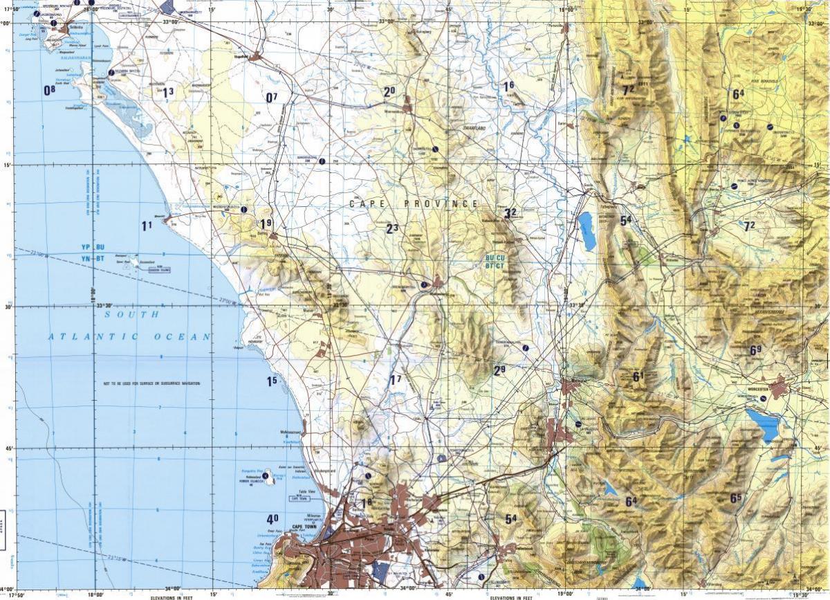 Cap carte topographique