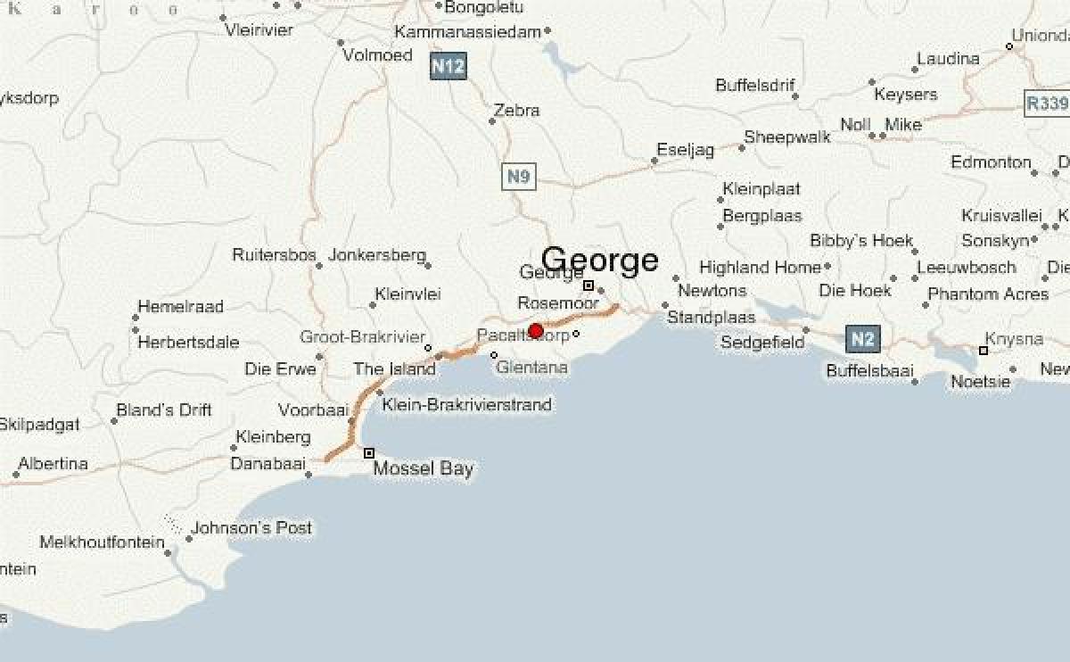 la carte de george Cape Town