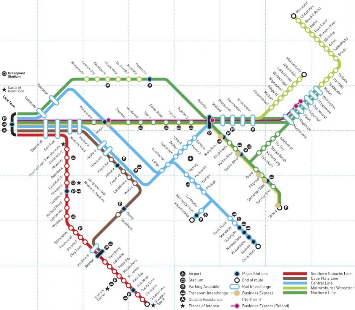 Le cap de la station de carte