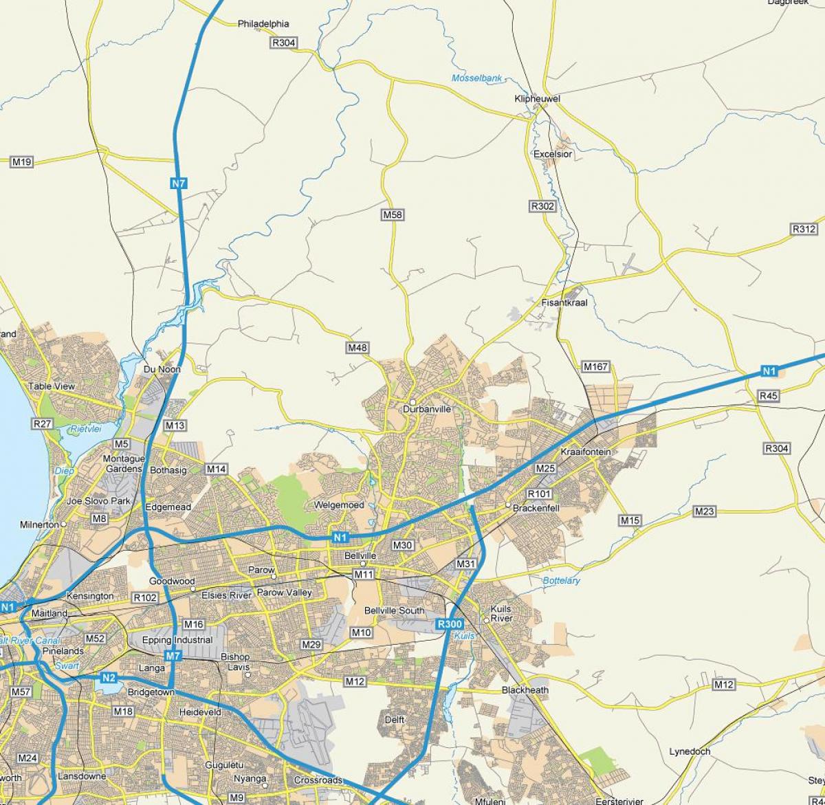 carte de uitzicht durbanville