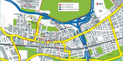 Carte de l'université de Cape Town
