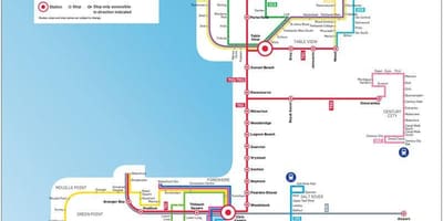 Bus Myciti la carte de l'itinéraire